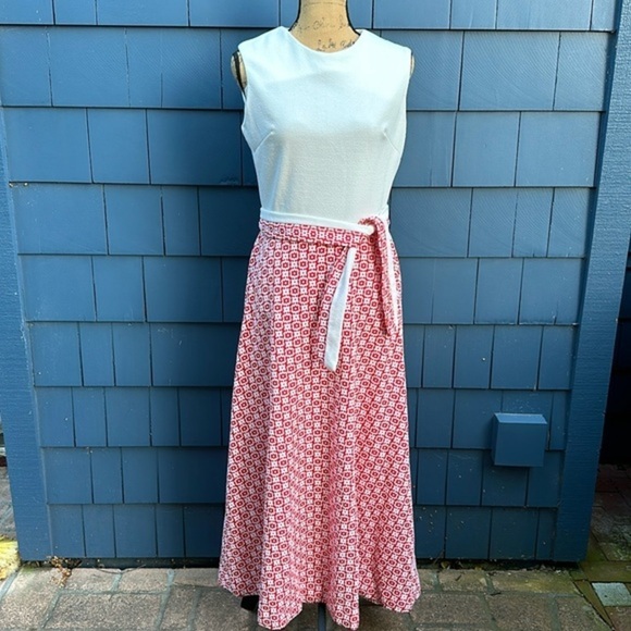 Vintage Dresses & Skirts - ❤️🤍❤️Vintage handmade dress with belt Palm Royale 60’s gem rare Brady Bunch